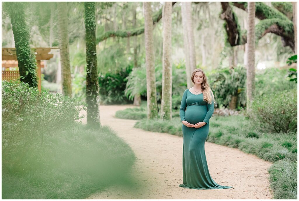 Maternity Portraits Amidst Spanish Moss at Washington Oaks & Gardens