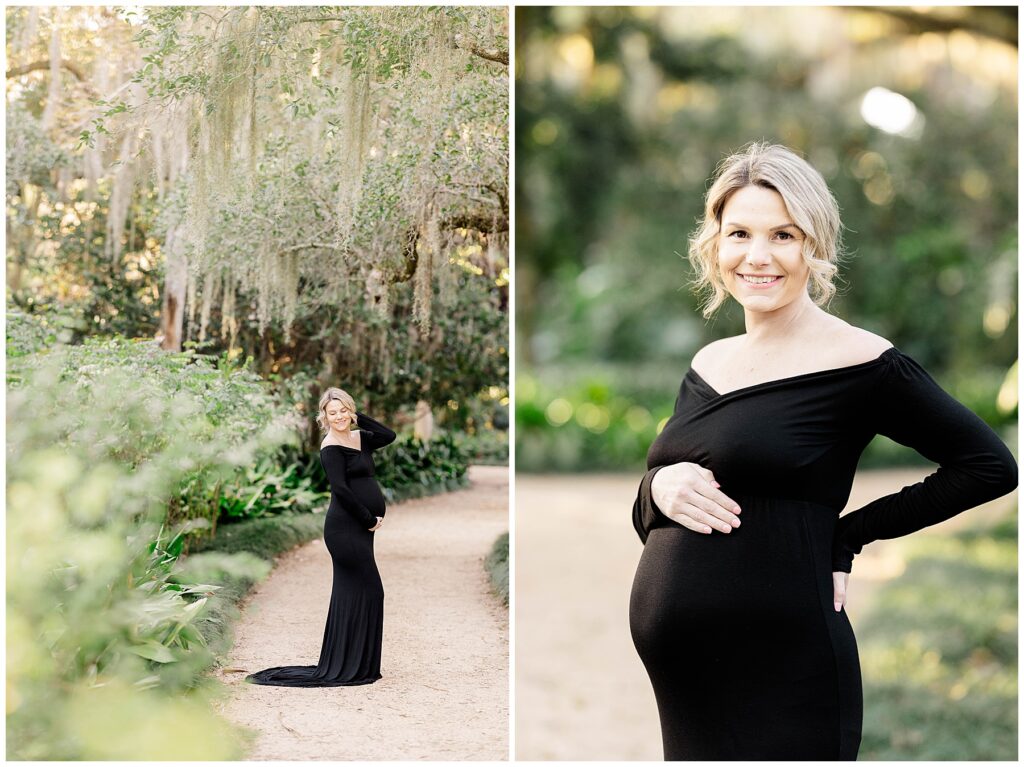 A Winter Maternity Session at Washington Oaks Gardens State Park