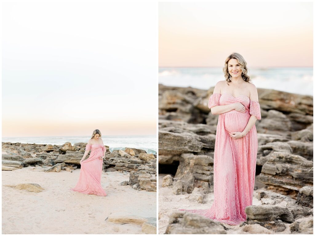 A Winter Maternity Session at Washington Oaks Gardens State Park
