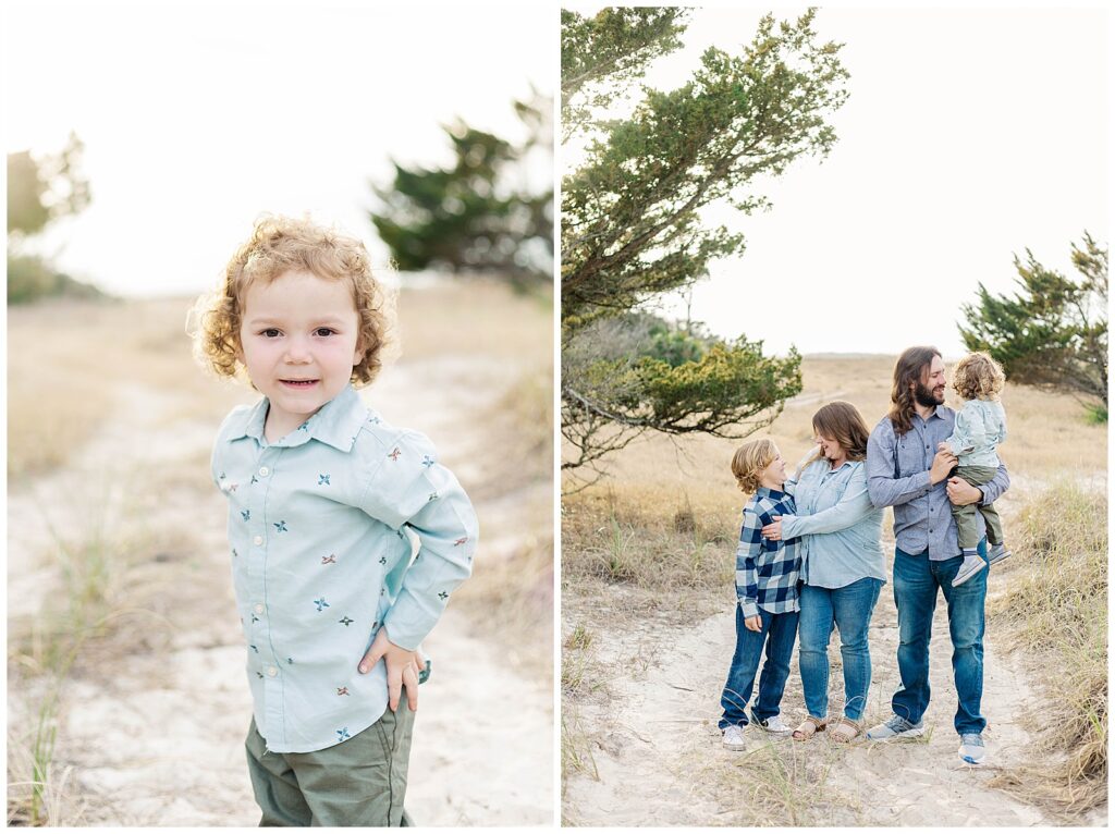 Fort Clinch State Park Family Photography Candid family photo captured at Fort Clinch State Park in Northeast Florida