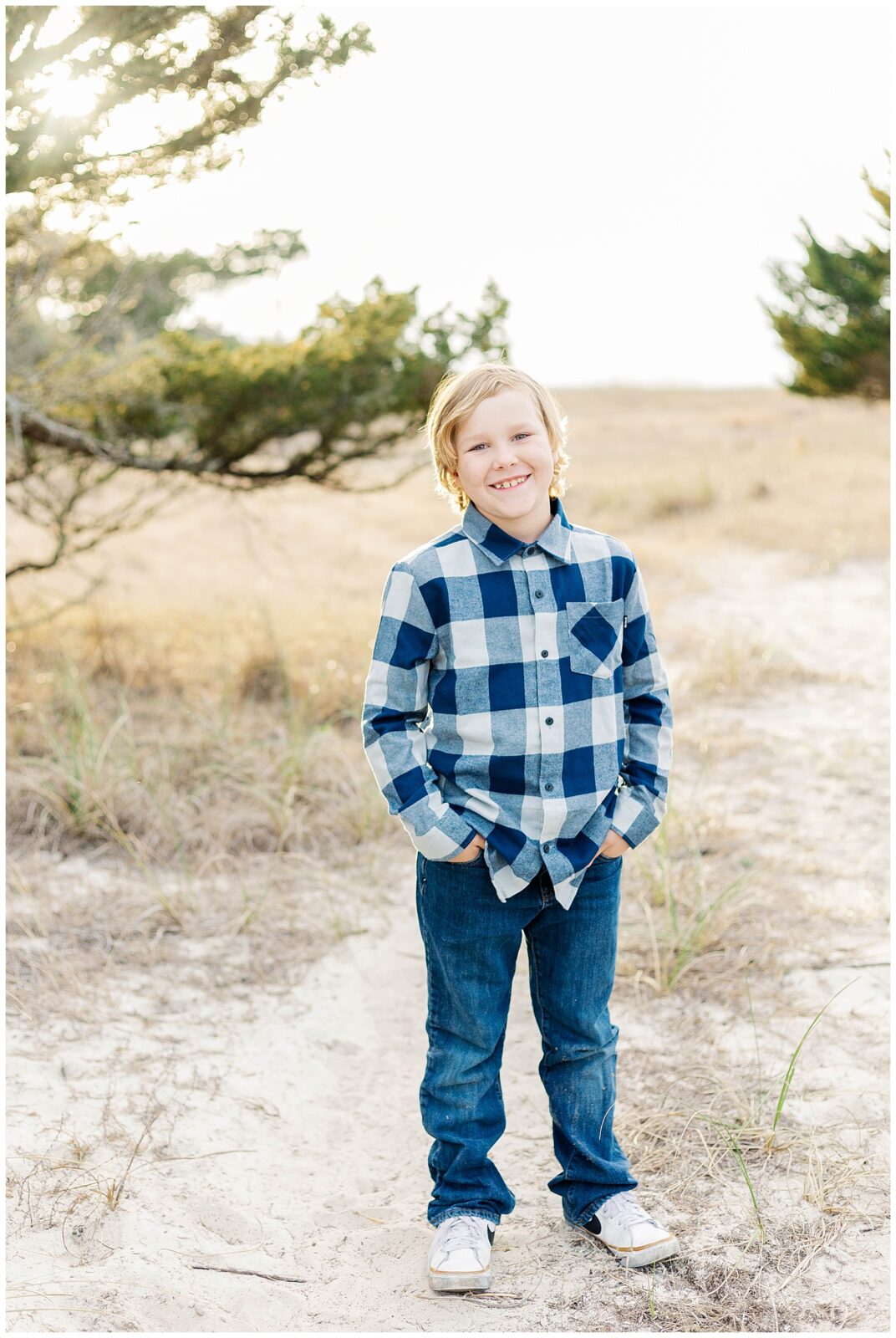 Child portrait taken during a Fort Clinch State Park family photography session